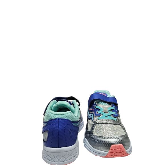 Saucony Youth Cohesion Adjustable Strap Wide Running Sneakers Size 3W  NWT - Picture 4 of 6